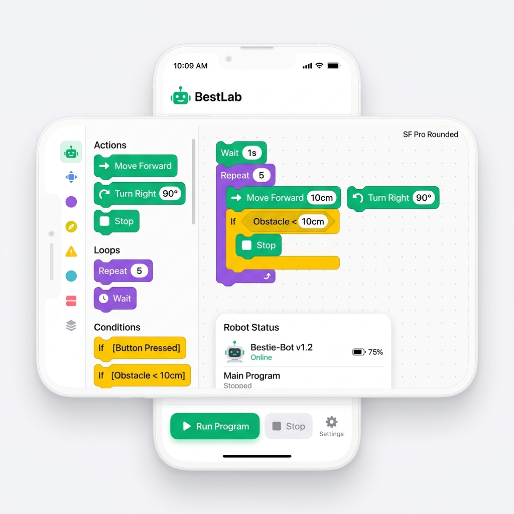 Interface de code par blocs