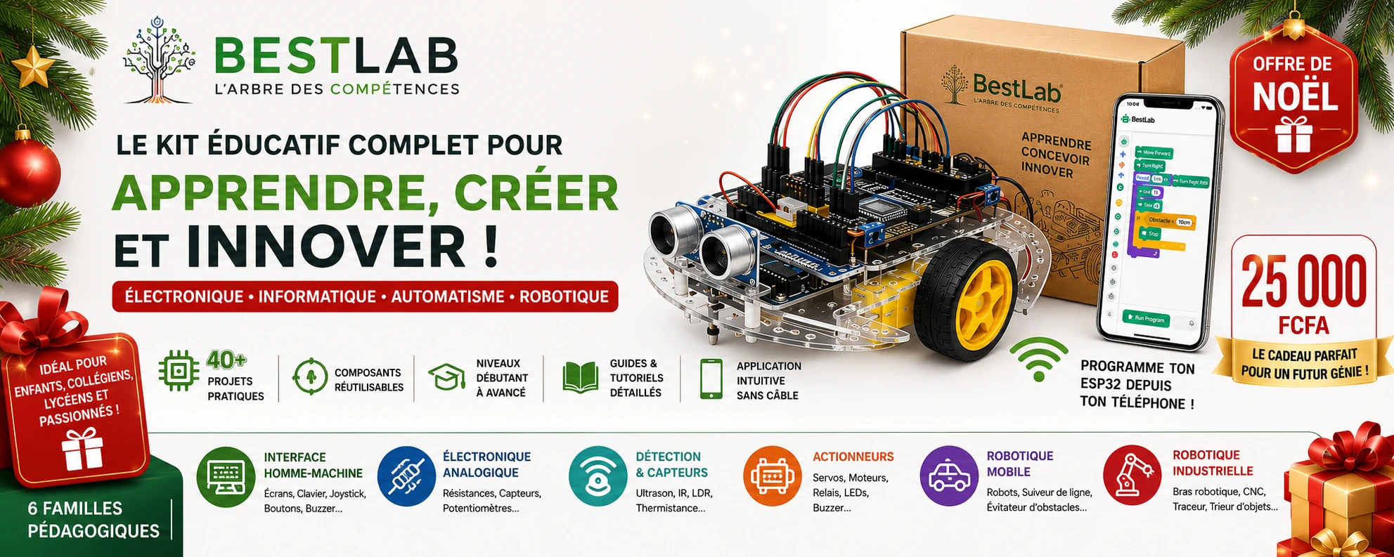 Offre de Noël - Kits et Robot BestLab